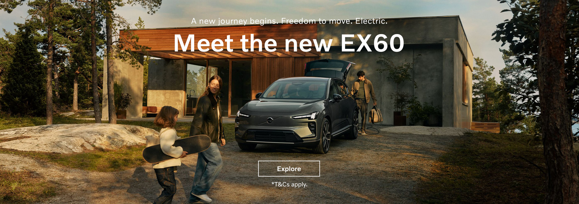 A new journey begins. Freedom to move. Electric. Meet the new EX60