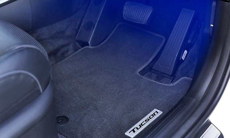 Interior footwell lighting - blue LED