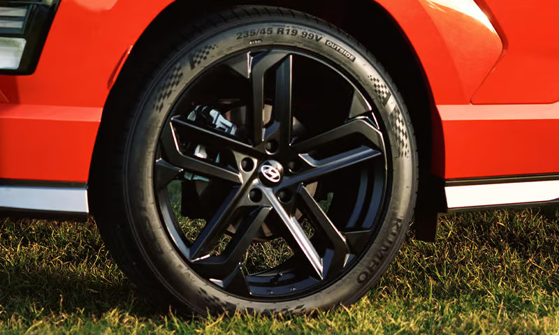 19" Nambu satin black alloy wheel SET