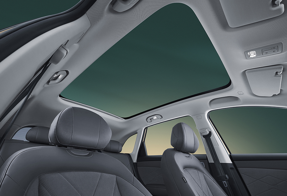 Luxurious seating. Panoramic escape. Image