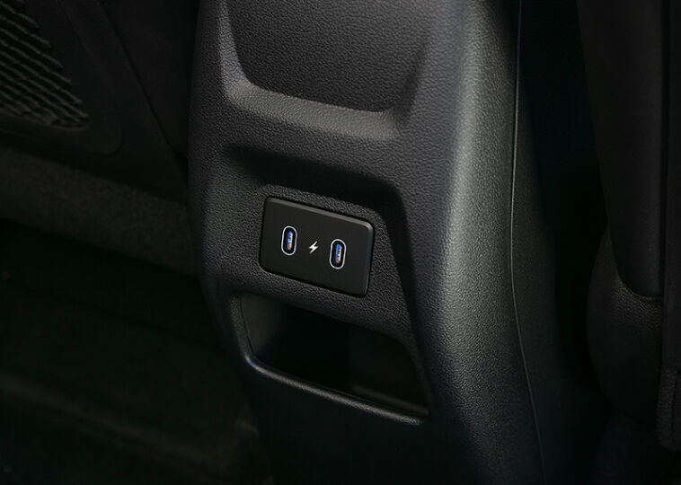 Passenger USB Ports. Image