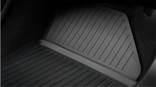 Shaped plastic passenger compartment mats