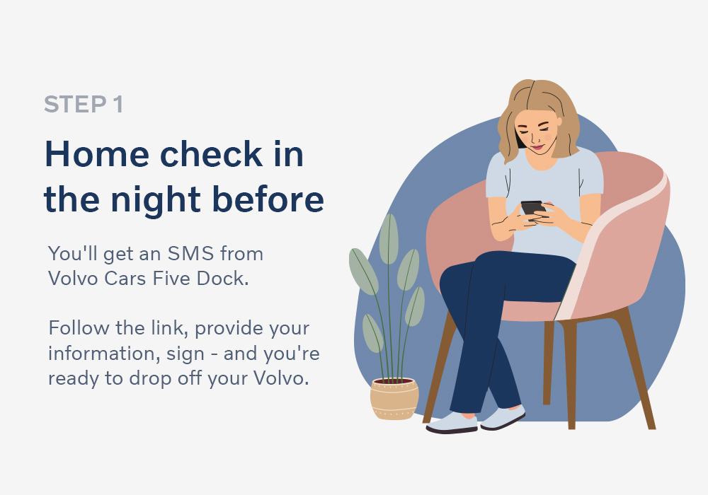 Step 1 Home check in the night before