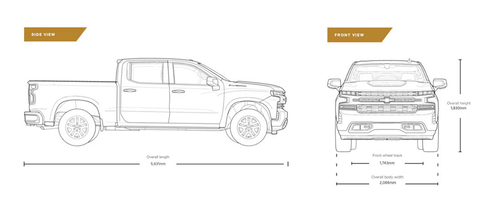 The Silverado LTZ Premium full-size truck is offered as a Crew Cab with short bed Image
