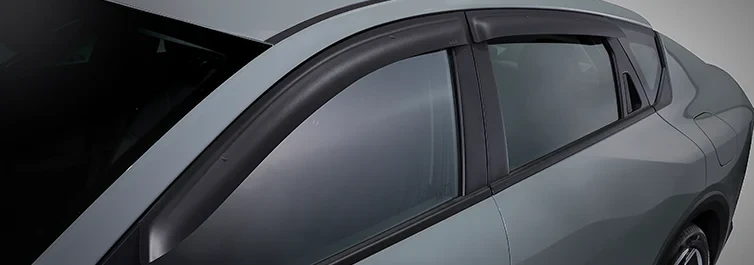 (Sedan) Slimline Weathershield Set - Matte Black