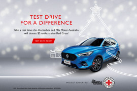 TAKE A TEST DRIVE OF THE MG ZST FOR A CAUSE THIS CHRISTMAS
