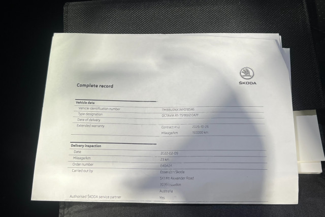 2022 Skoda Octavia NX RS Sedan Image 25