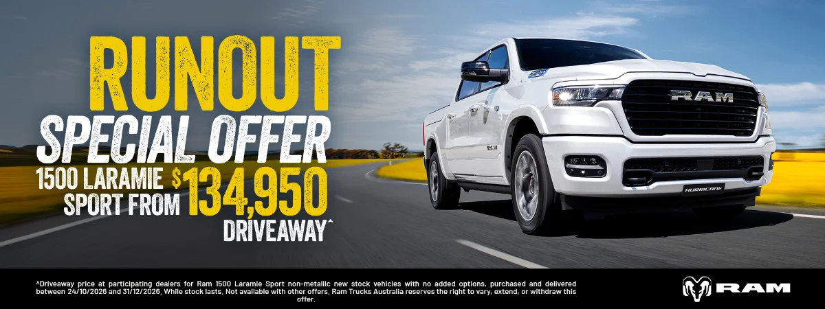 1500 Laramie Sport Hurricane from $134,950 Driveaway*
