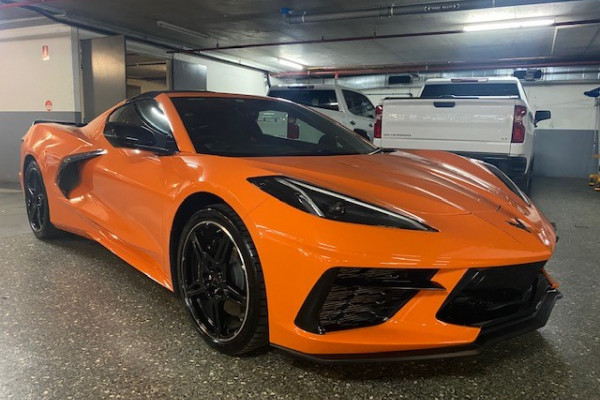 Come and look at our stock Corvette 2LT in Amplify Orange
