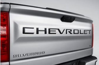 Black Chevrolet Lettering Tailgate