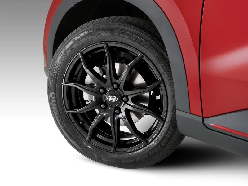 17" Gunsan satin black single alloy wheel