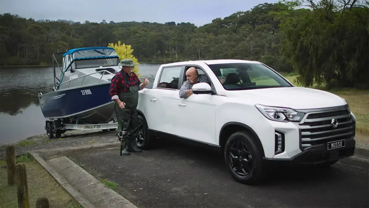 With a 3.5 tonne braked towing capacity there isn't much the Musso can't handle. Image