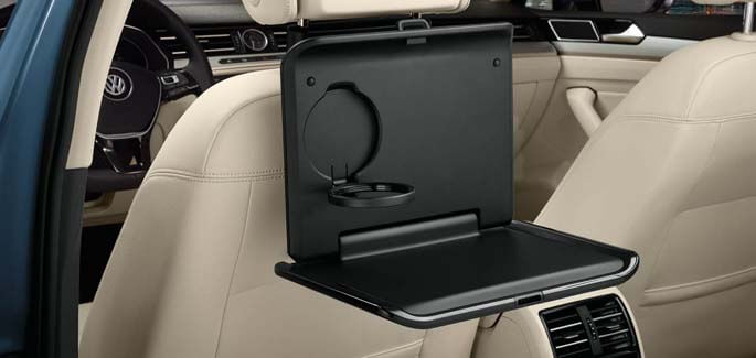 Folding table with cup holder