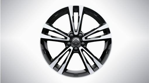 19" 5-Double Spoke Black Diamond Cut - 224