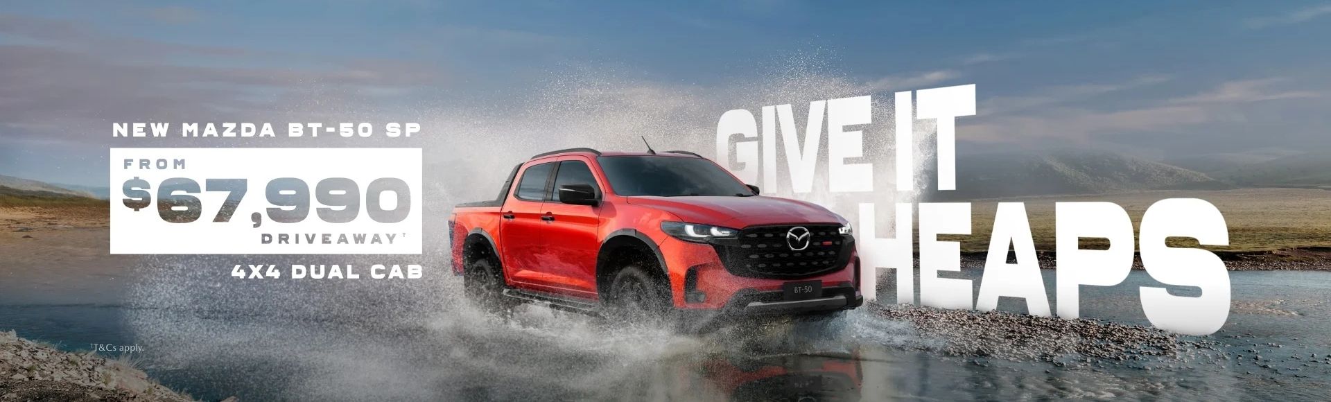 New Mazda BT-50 SP. Give it heaps.