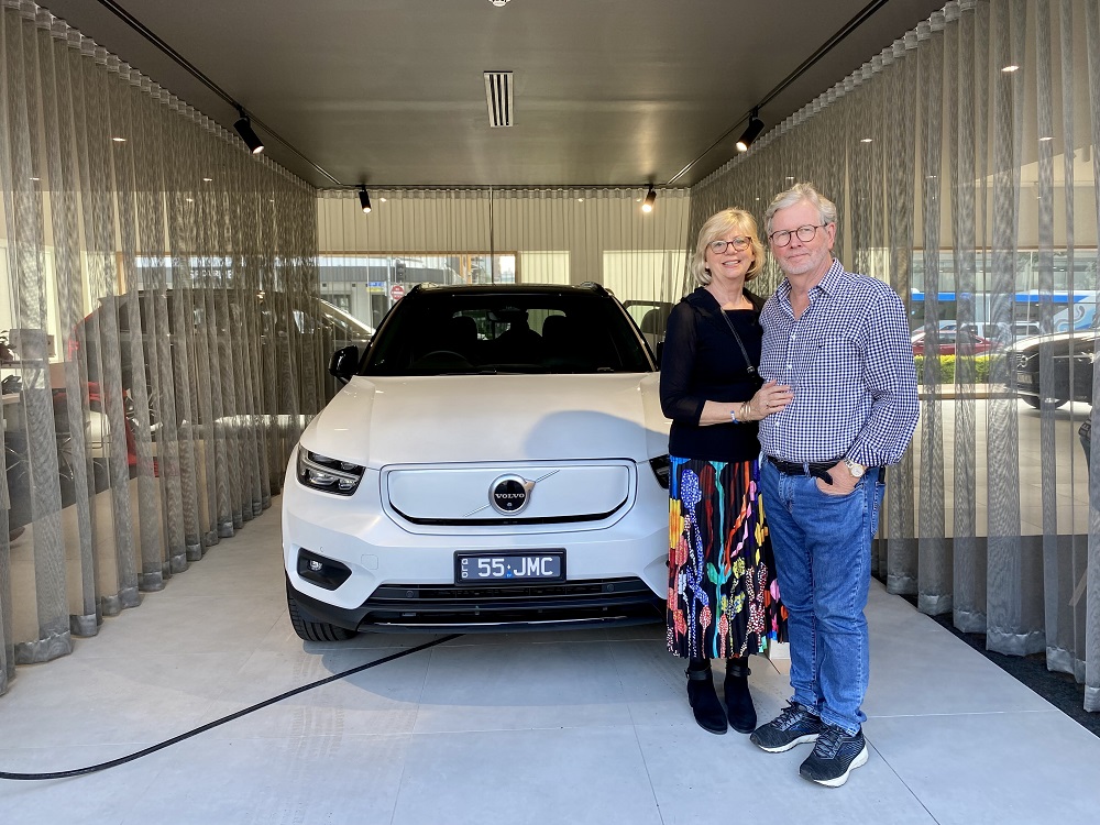 The first-ever XC40 Recharge Pure Electric Delivery in Fortitude Valley