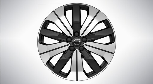 19" 5-Double Spoke Black Diamond Cut - 1261