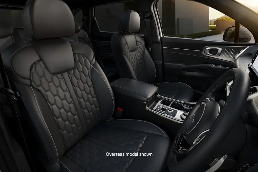 Quilted Nappa leather appointed seats