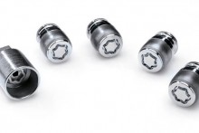 Locking wheel nuts and key.