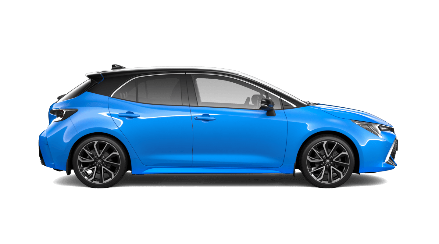 Eclectic Blue / Black roof