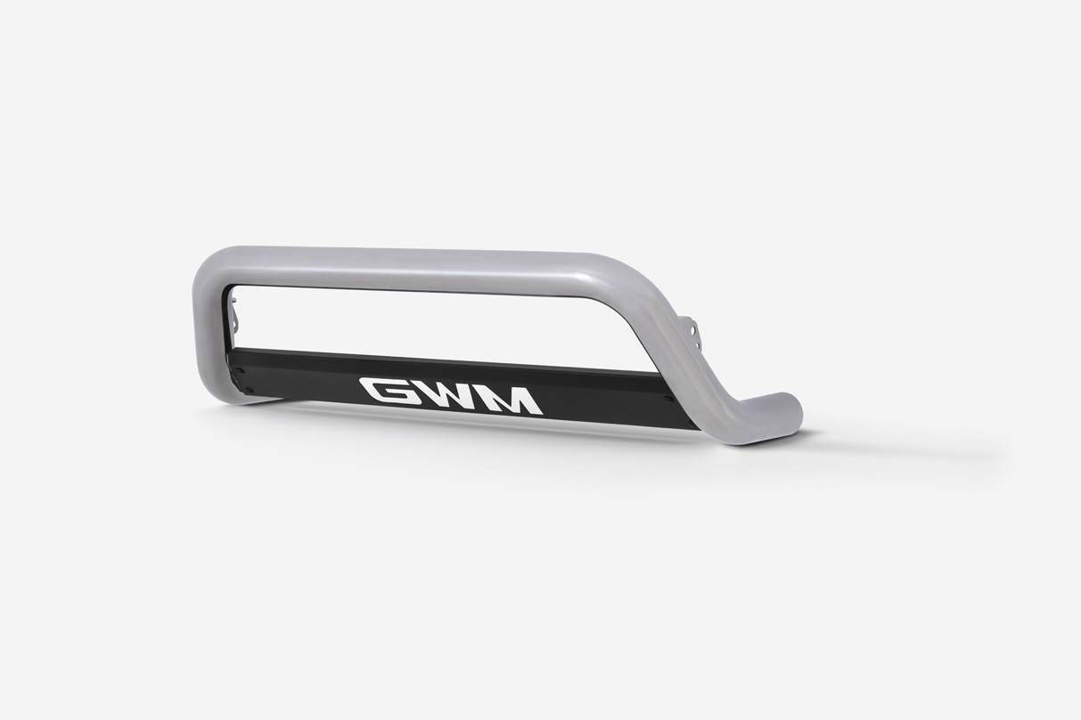 Polished Nudge Bar with Bash Plate