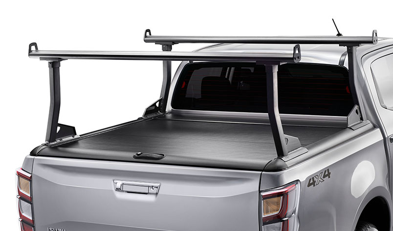 Satin Black Ladder Rack Kit (For Manual Roller Tonneau Cover)