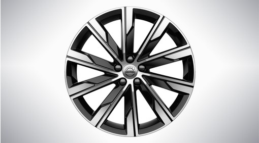 20" 10-Spoke Turbine Black Diamond Cut - 800145