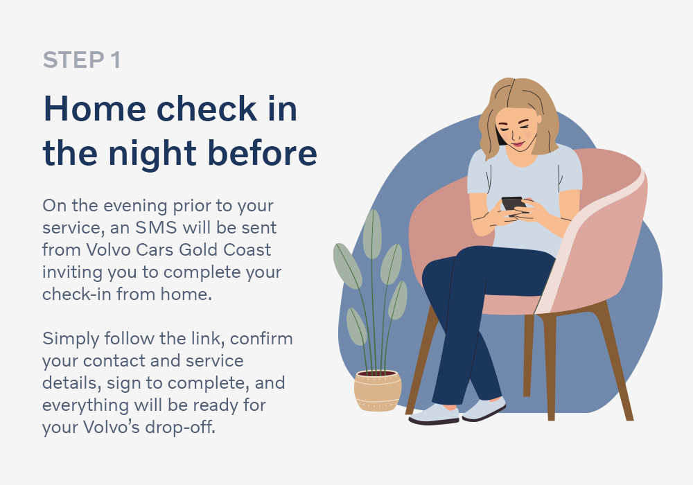 Step 1 Home check in the night before
