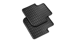 All-weather floor mats, for the rear, black
