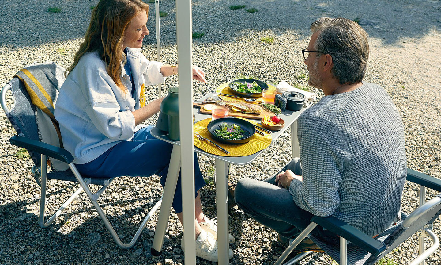 Outdoor dining in the wild Camping essentials Image