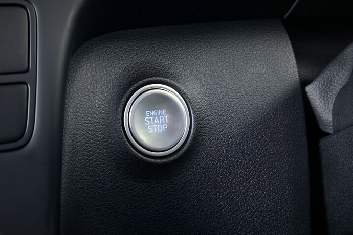 Smart key with push-button start. 
