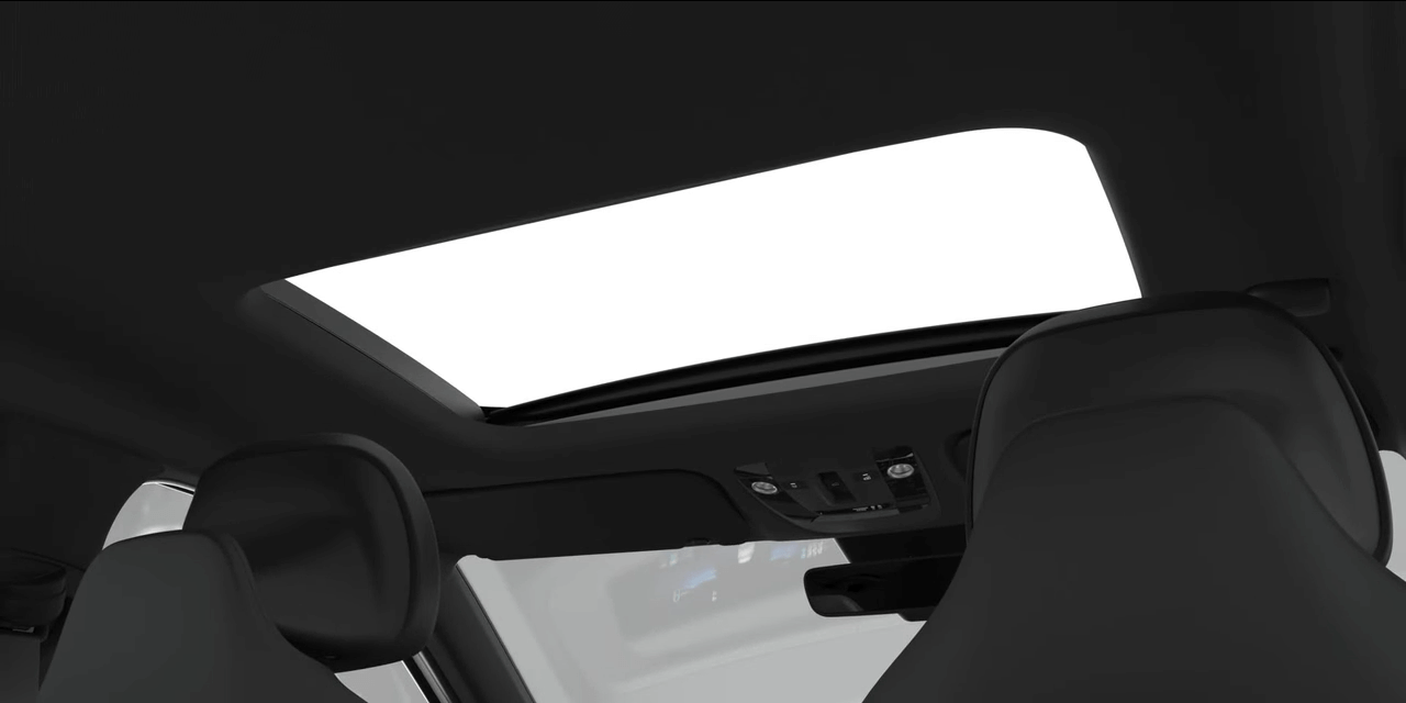 Wide sunroof