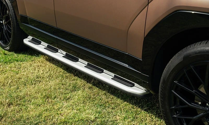 Integrated sidesteps | brushed silver