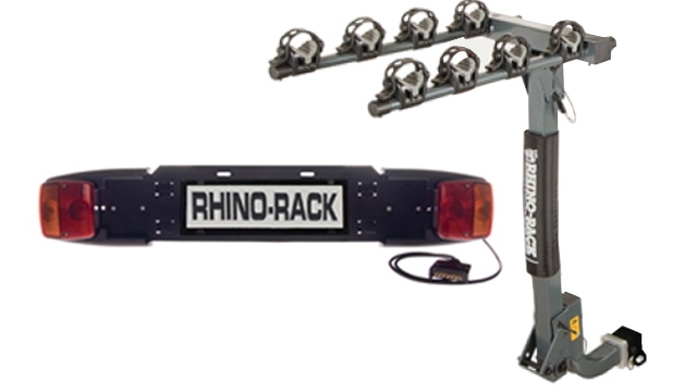 <img src="Bike Carrier - Hitch Receiver and No. plate frame - Rhino-Rack