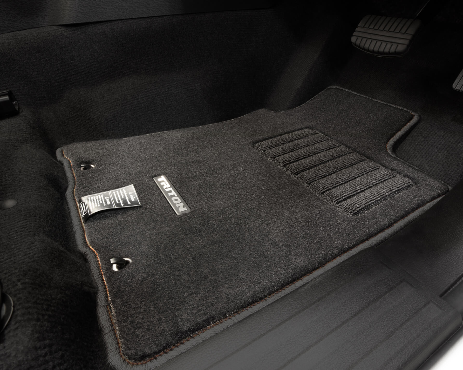 Carpet Floor Mats with Triton logo - Double Cab 