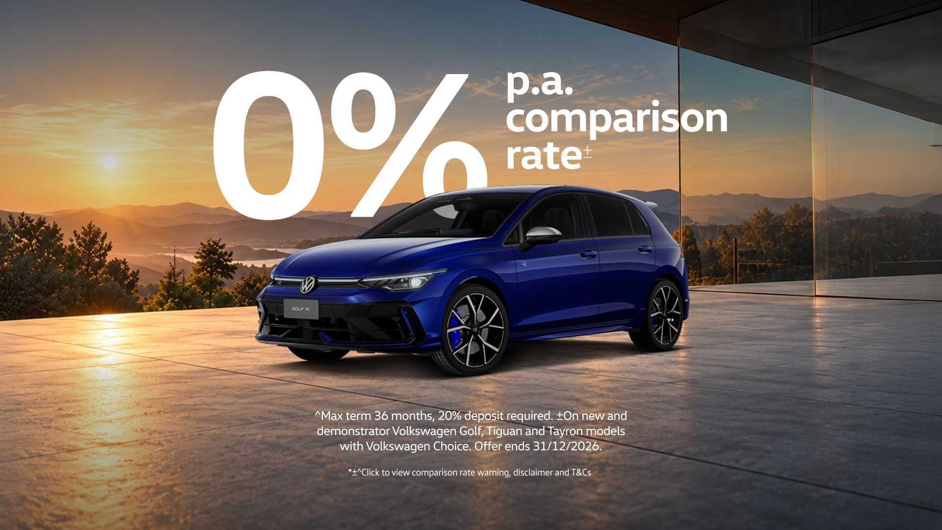 0% Golf Banner