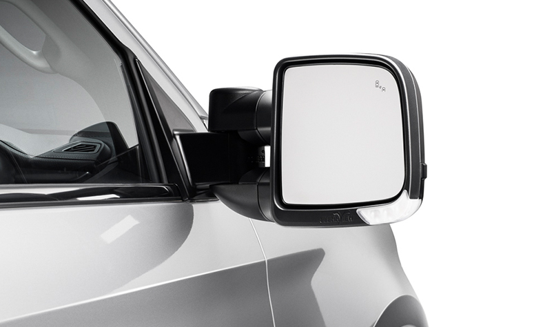 Clearview Compact Towing Mirrors - Manual Fold - Black