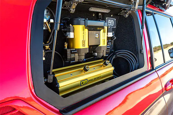 Vehicle mounted air compressors