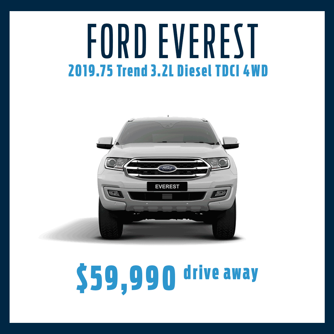 MY19.75 Everest 3.6L Diesel 4WD
