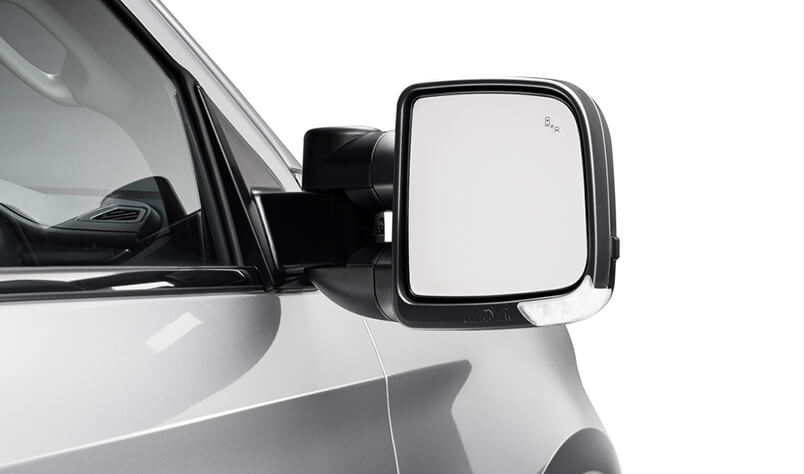 Clearview Compact Towing Mirrors - Power Fold - Heated - Black 