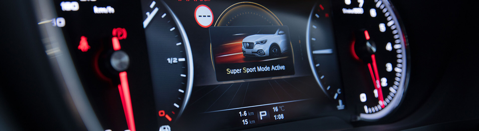 Close up of MG badge