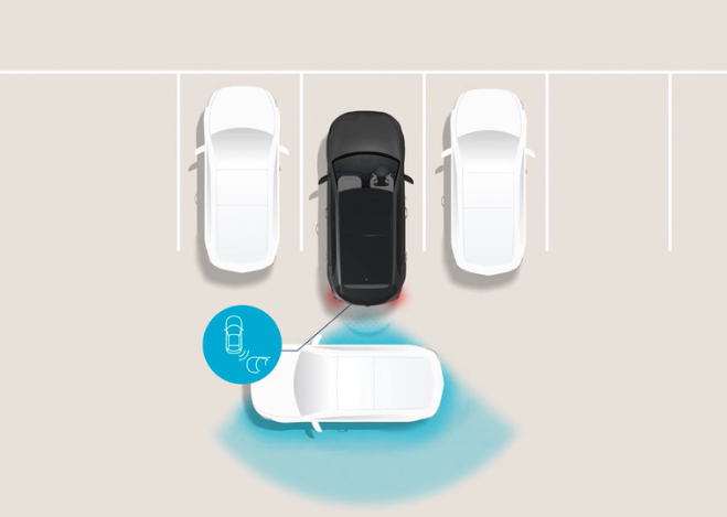 Rear Cross-Traffic Collision-Avoidance Assist (RCCA)[P11] Image