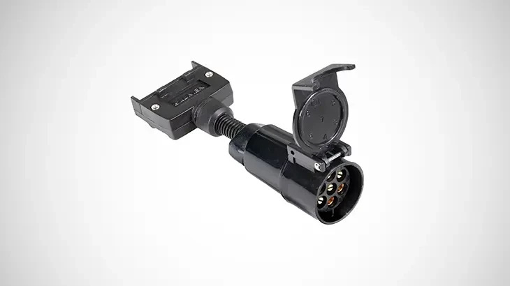 7-Pin Flat to 7-Pin Round Trailer Adaptor