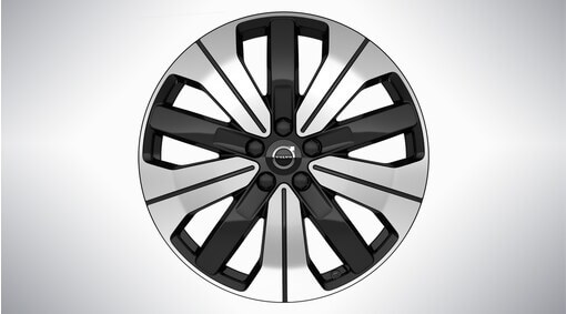 19&quot; 5-Double Spoke Black Diamond Cut - 1261