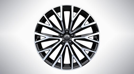 22" 10-Open Spoke Black Diamond Cut - 800142