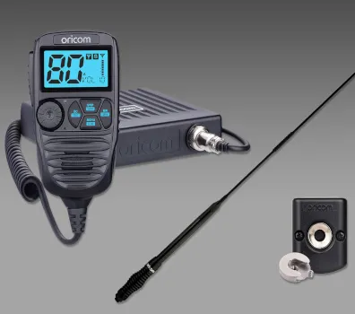 UHF CB Radio and Antenna Kit for Fender Mount