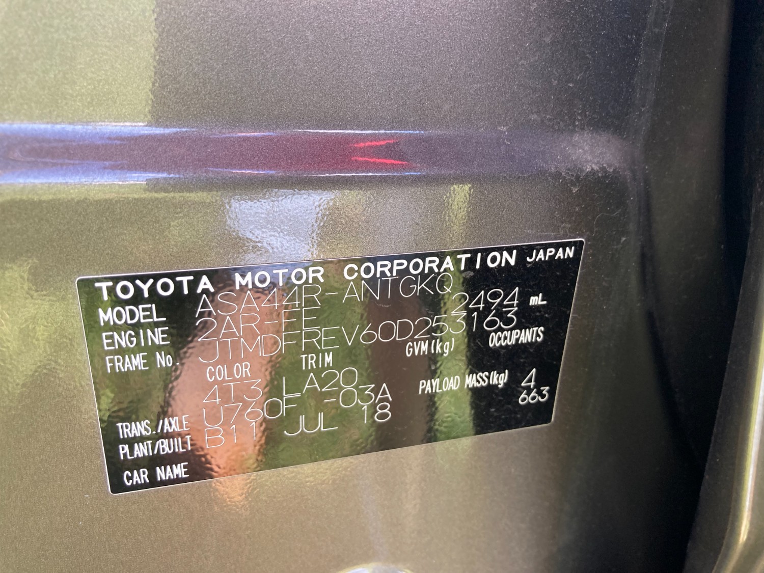2018 Toyota RAV4 ASA44R Cruiser Wagon Image 17