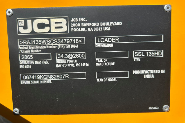 2025 JCB WHL SKID STEER LDR Wheeled Skidsteer Loader Image 11