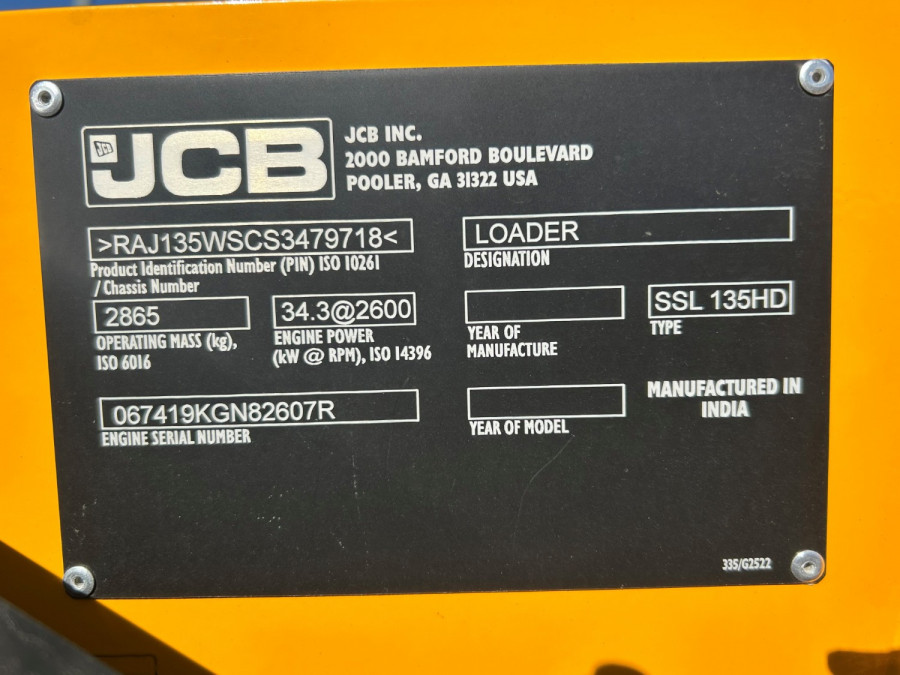2025 JCB WHL SKID STEER LDR Wheeled Skidsteer Loader Image 11