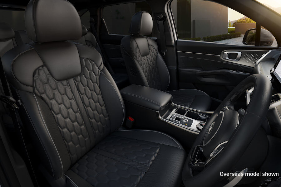 Quilted Nappa leather appointed seats